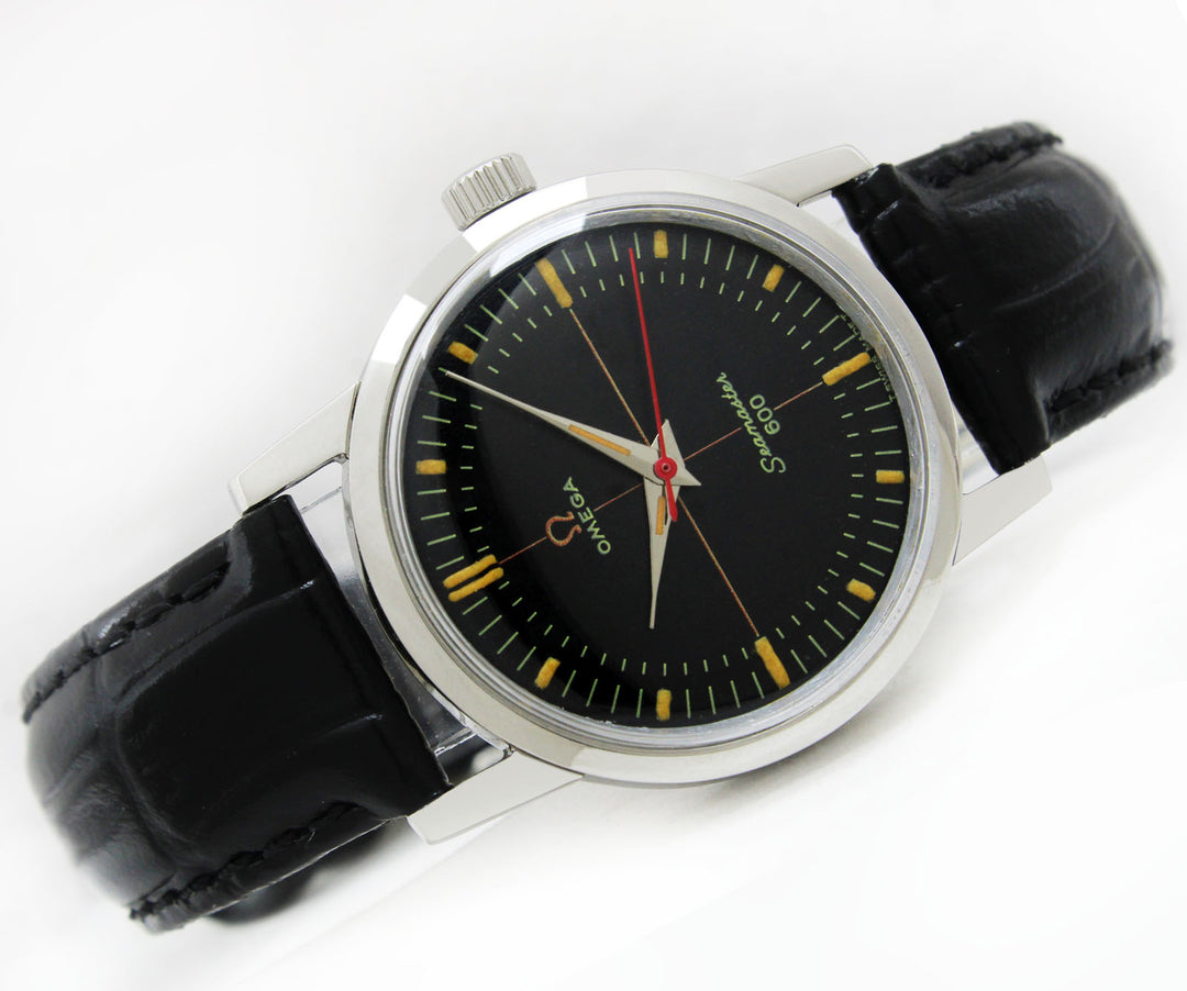OMEGA Seamaster 600 レザー腕時計　ジャンク品 Vintage Omega Seamaster 600 Winding 33mm Men Watch Ref 14759