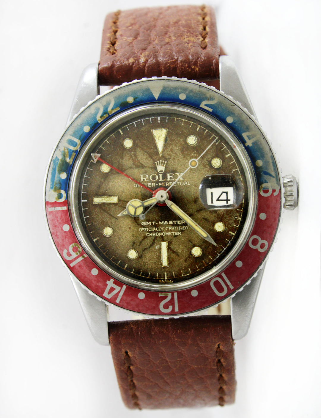 Vintage Rolex GMT Master Ref 6542 Tropical Gilt Watch C1958